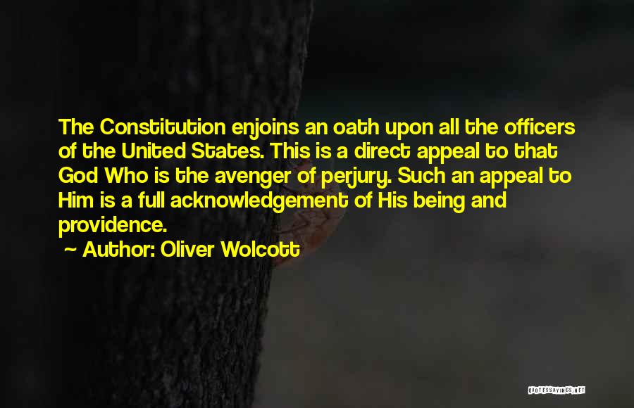 Avenger 2 Quotes By Oliver Wolcott