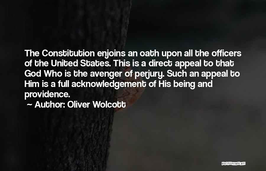 Avenger Quotes By Oliver Wolcott