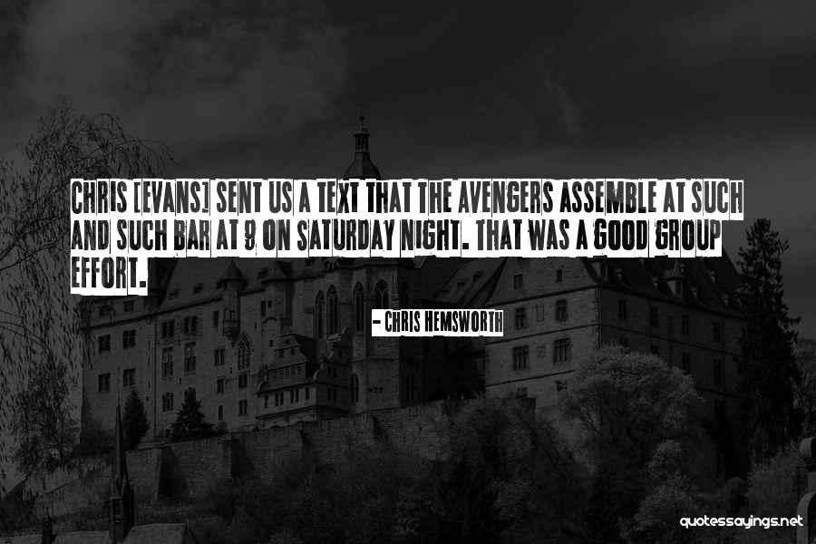 Avengers Quotes By Chris Hemsworth