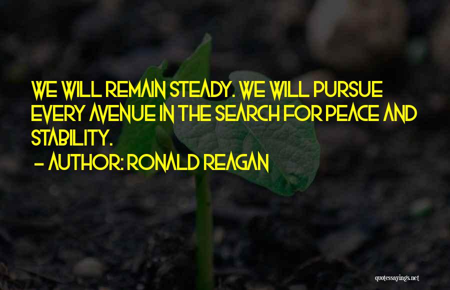 Avenue Quotes By Ronald Reagan