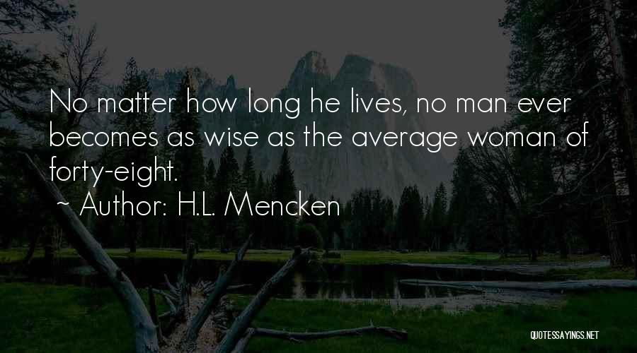 Average Woman Quotes By H.L. Mencken