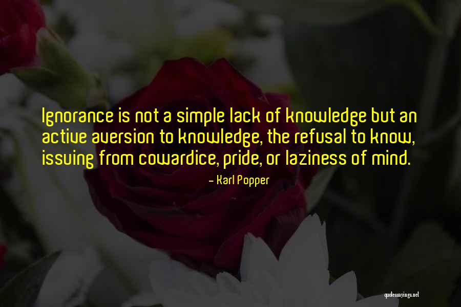 Aversion Quotes By Karl Popper