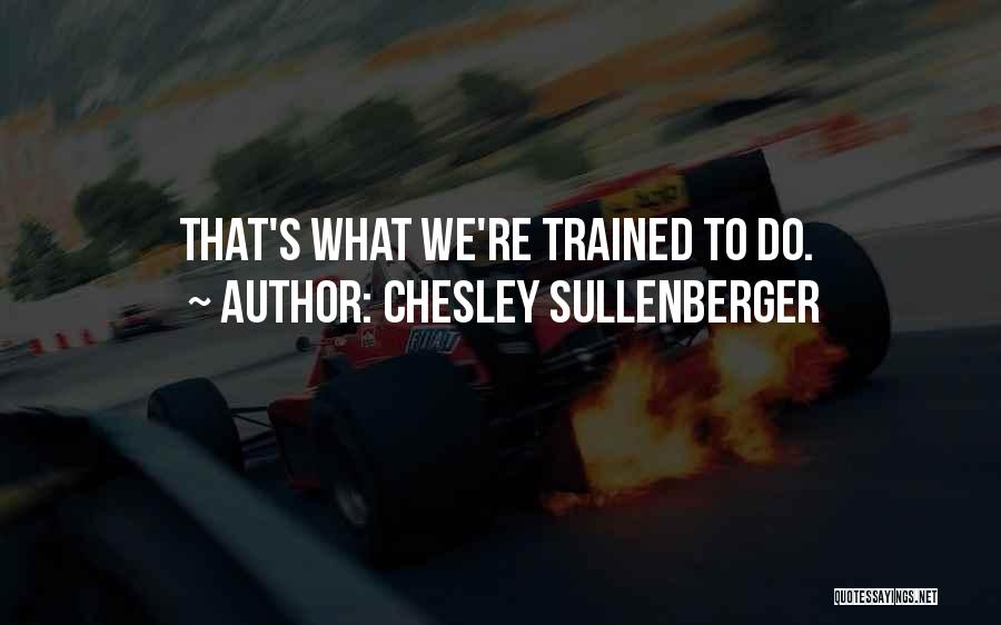 Aviation Quotes By Chesley Sullenberger