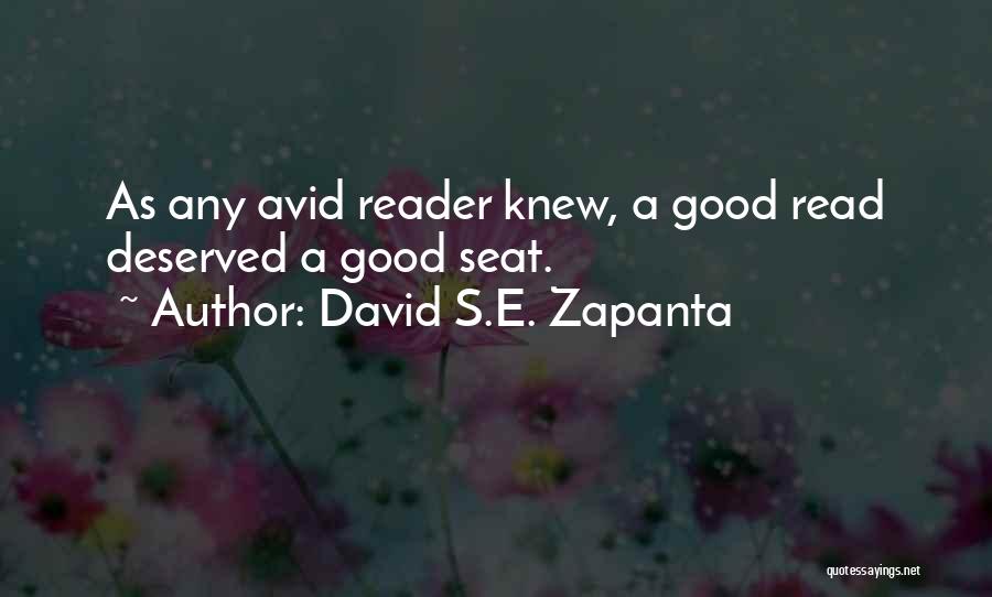 Avid Reader Quotes By David S.E. Zapanta