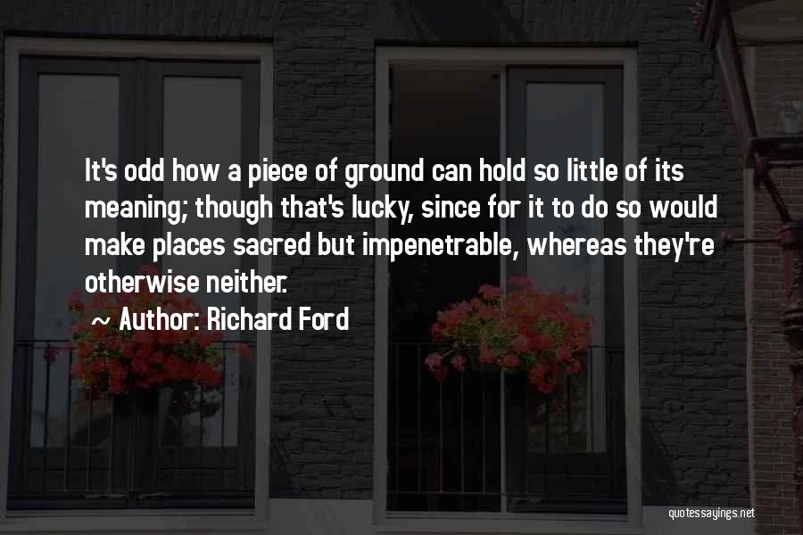 Aviela Quotes By Richard Ford