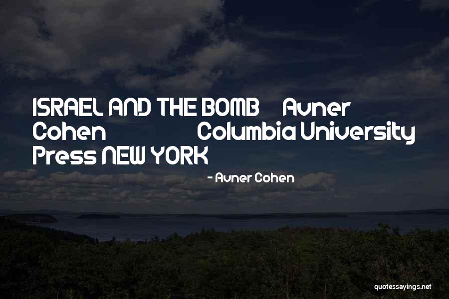 Avner Cohen Quotes 137248