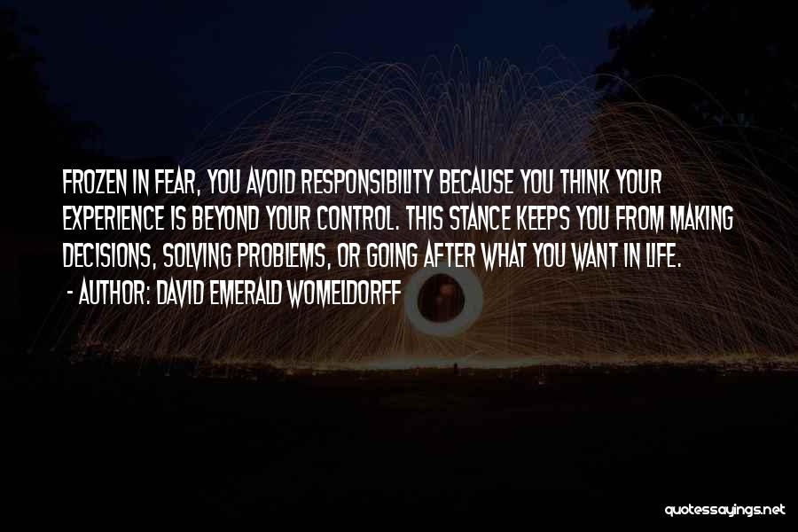 Avoid Fear Quotes By David Emerald Womeldorff