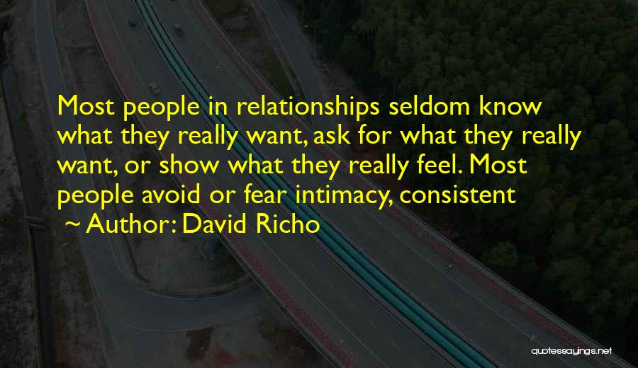 Avoid Fear Quotes By David Richo