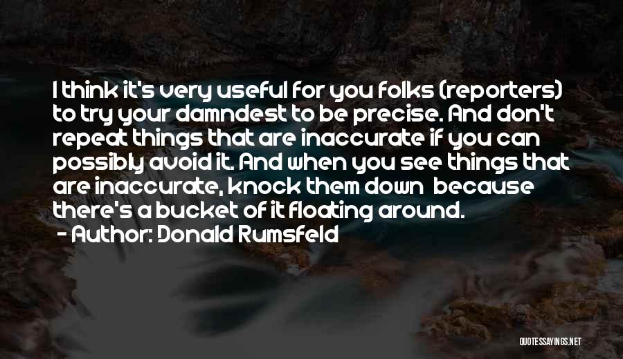 Avoid Floating Quotes By Donald Rumsfeld