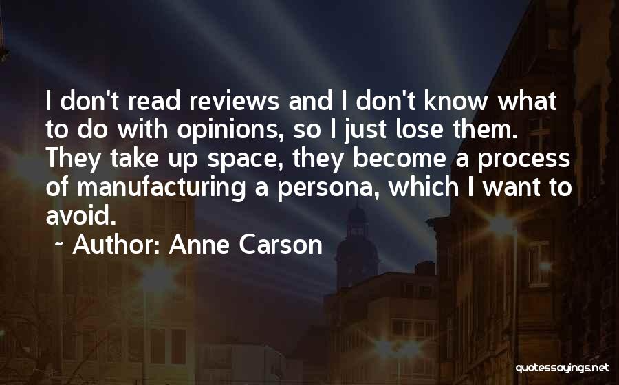 Avoid Quotes By Anne Carson