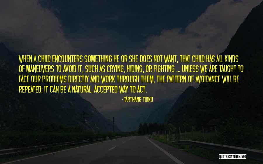 Avoidance Of Problems Quotes By Tarthang Tulku Avoidance Of Problems Quotes By Tarthang Tulku