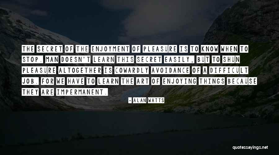 Avoidance Quotes By Alan Watts Avoidance Quotes By Alan Watts