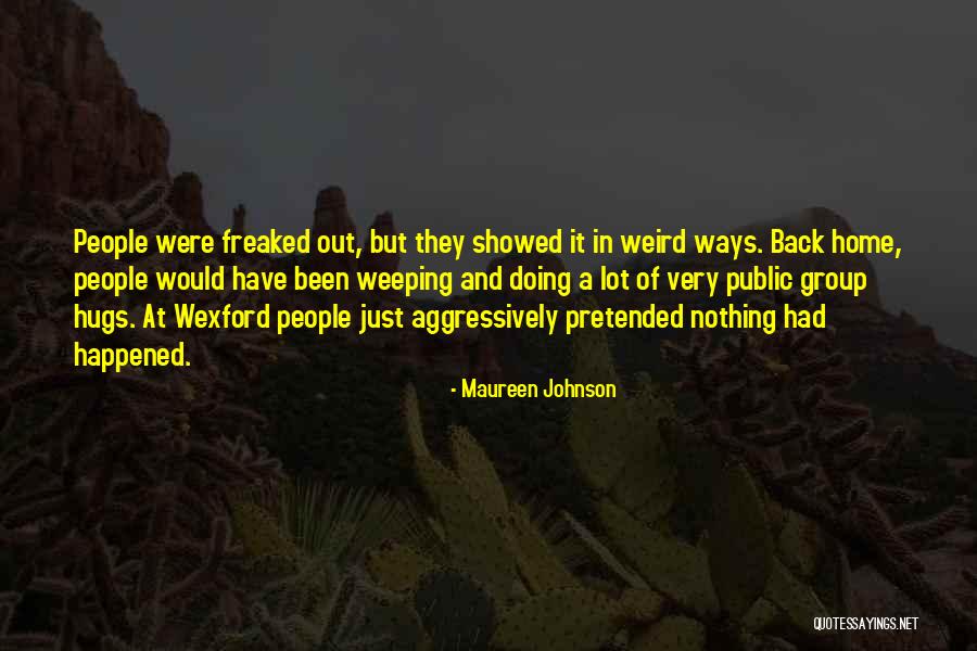 Avoidance Quotes By Maureen Johnson Avoidance Quotes By Maureen Johnson