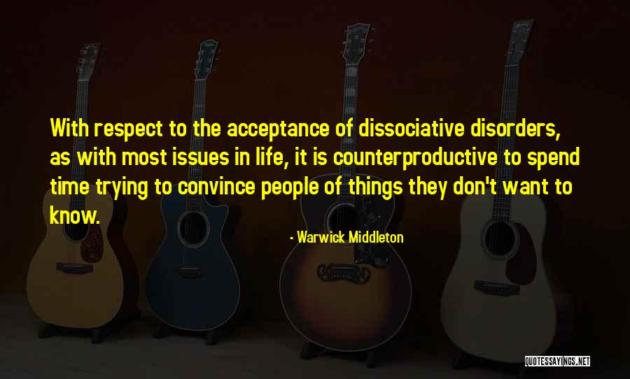 Avoidance Quotes By Warwick Middleton