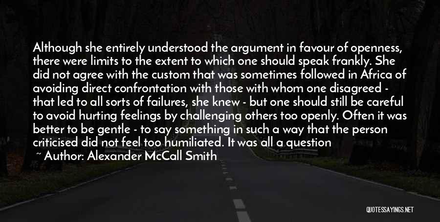 Avoiding A Person Quotes By Alexander McCall Smith