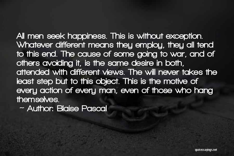 Avoiding War Quotes By Blaise Pascal