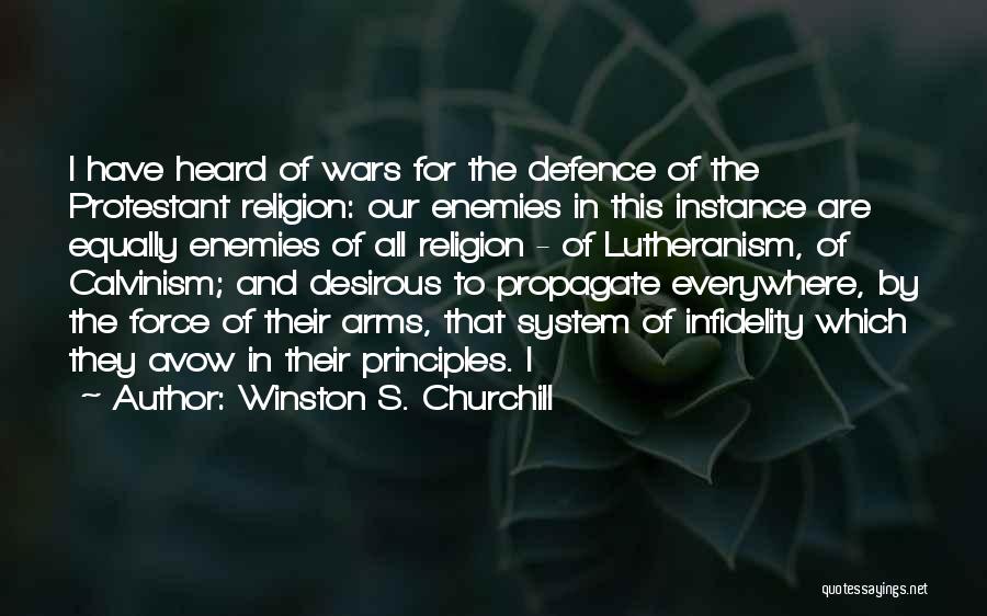 Avow Quotes By Winston S. Churchill