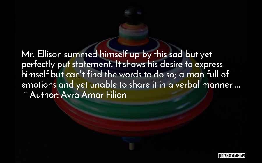 Avra Amar Filion Quotes 326971