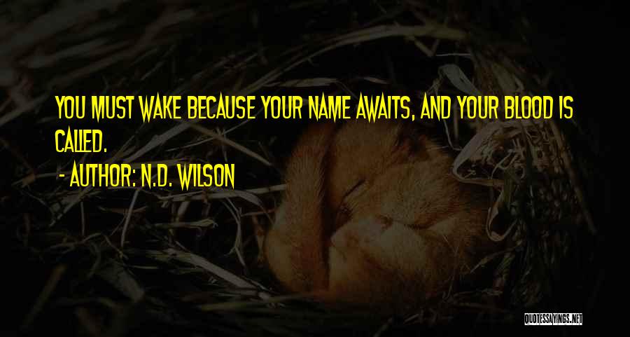 Awaits Quotes By N.D. Wilson