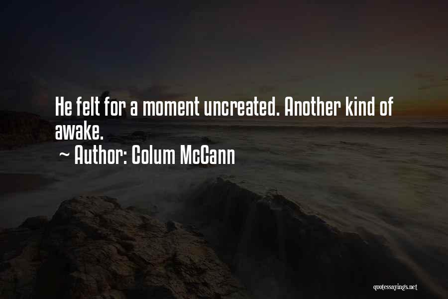 Awake Moment Quotes By Colum McCann