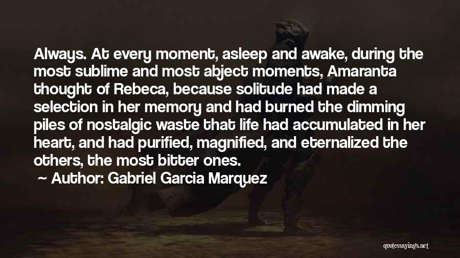 Awake Moment Quotes By Gabriel Garcia Marquez