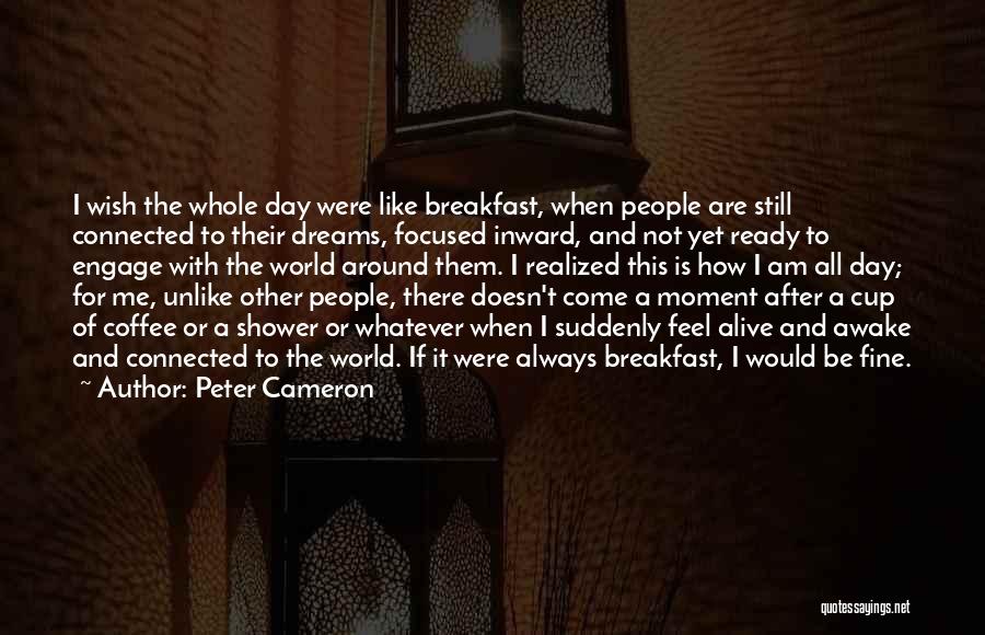 Awake Moment Quotes By Peter Cameron