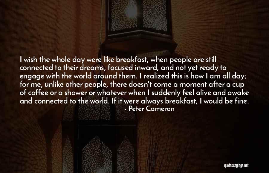 Awake Moment Quotes By Peter Cameron Awake Moment Quotes By Peter Cameron