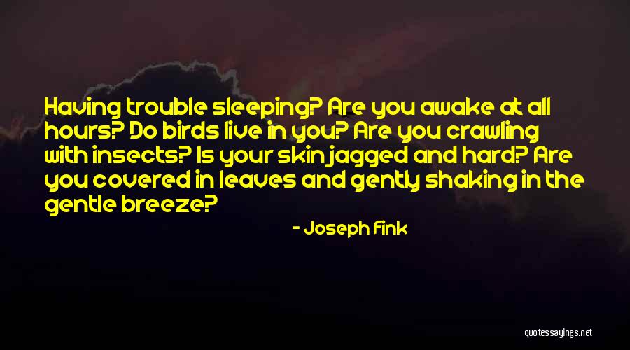 Awake Skin Quotes By Joseph Fink Awake Skin Quotes By Joseph Fink