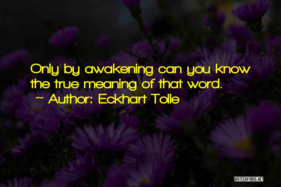 Awakening Quotes By Eckhart Tolle