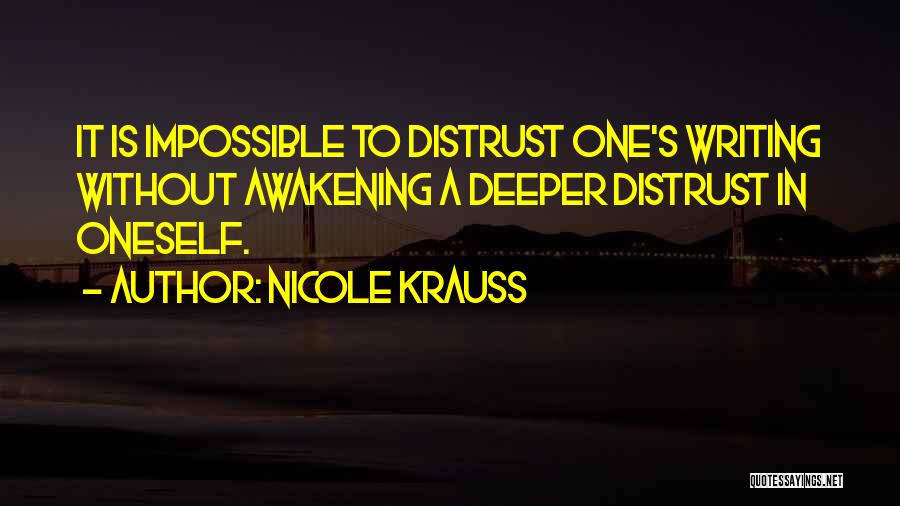 Awakening Quotes By Nicole Krauss