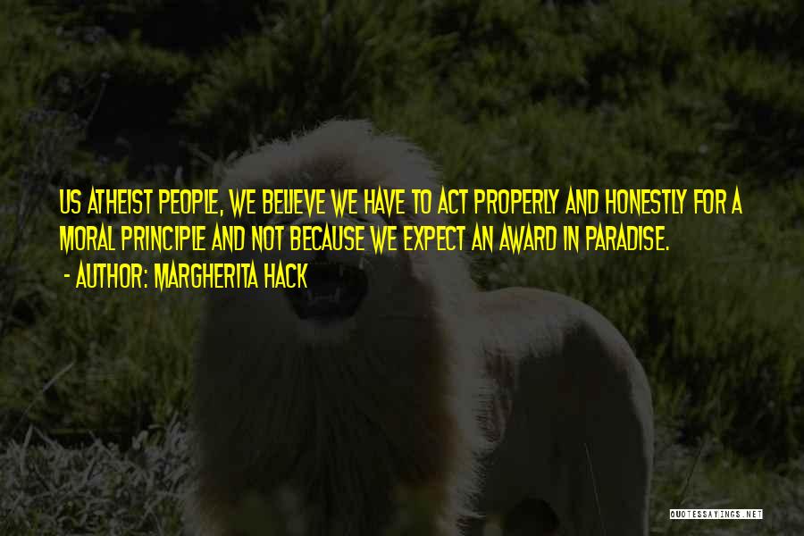 Award Quotes By Margherita Hack