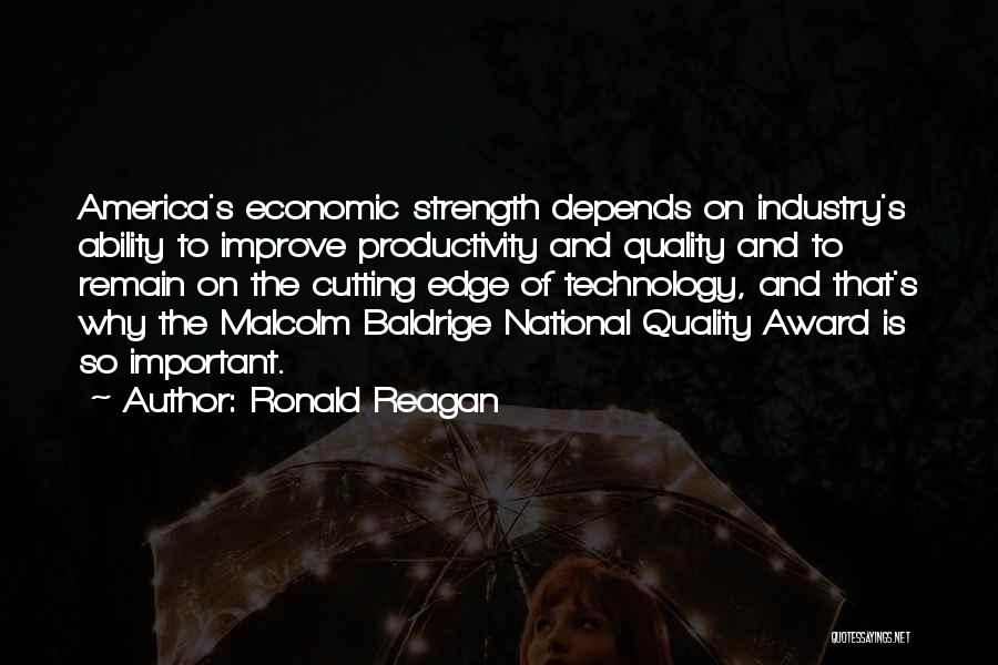 Award Quotes By Ronald Reagan