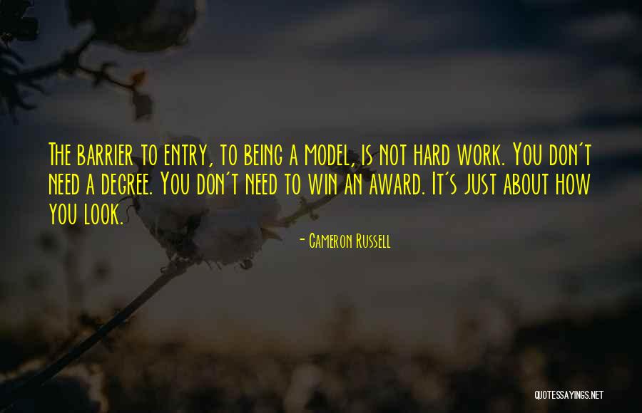 Award Win Quotes By Cameron Russell Award Win Quotes By Cameron Russell