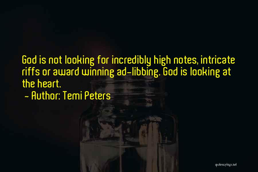 Award Winning Quotes By Temi Peters