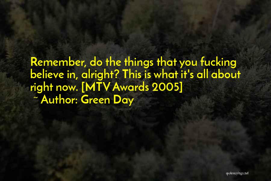 Awards Day Quotes By Green Day