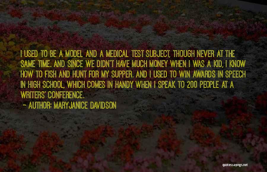 Awards In School Quotes By MaryJanice Davidson