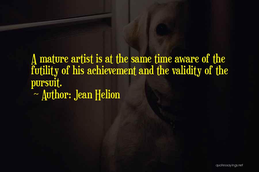 Aware Of Quotes By Jean Helion