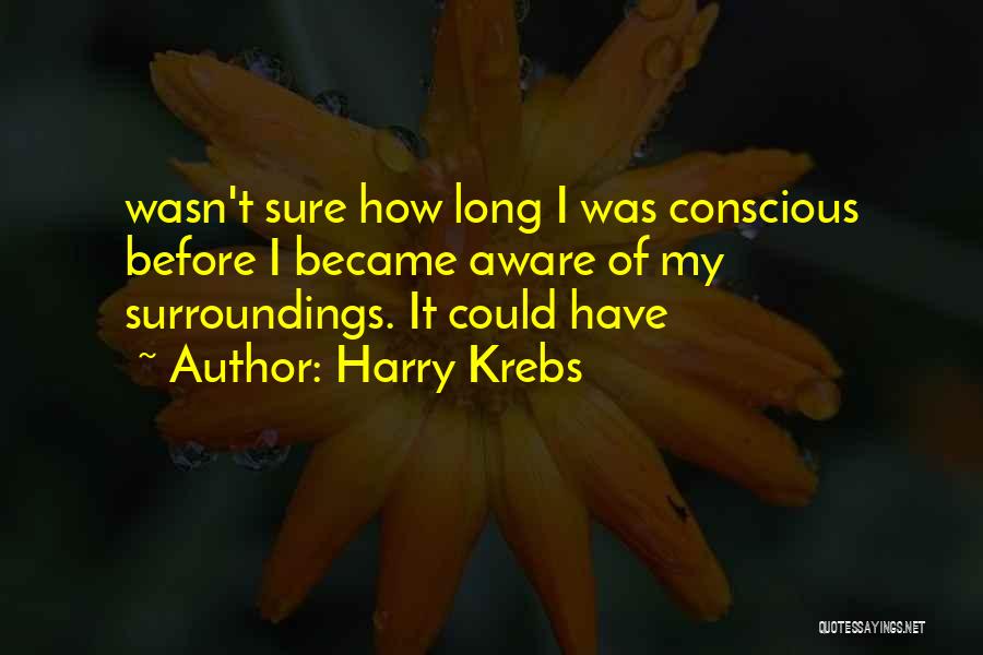 Aware Of Your Surroundings Quotes By Harry Krebs