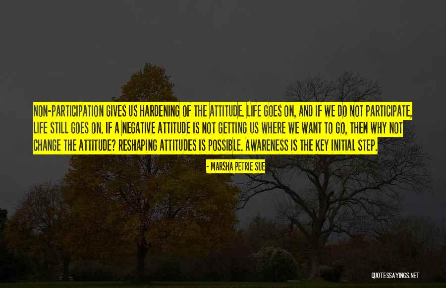 Awareness And Attitudes Quotes By Marsha Petrie Sue Awareness And Attitudes Quotes By Marsha Petrie Sue
