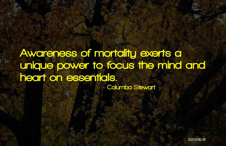 Awareness Of Focus Quotes By Columba Stewart Awareness Of Focus Quotes By Columba Stewart