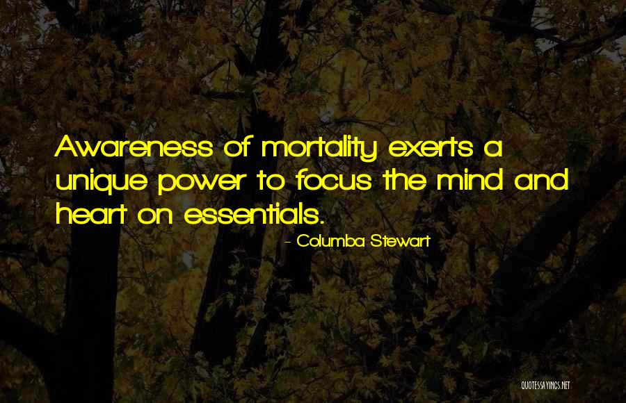 Awareness Of Focus Quotes By Columba Stewart