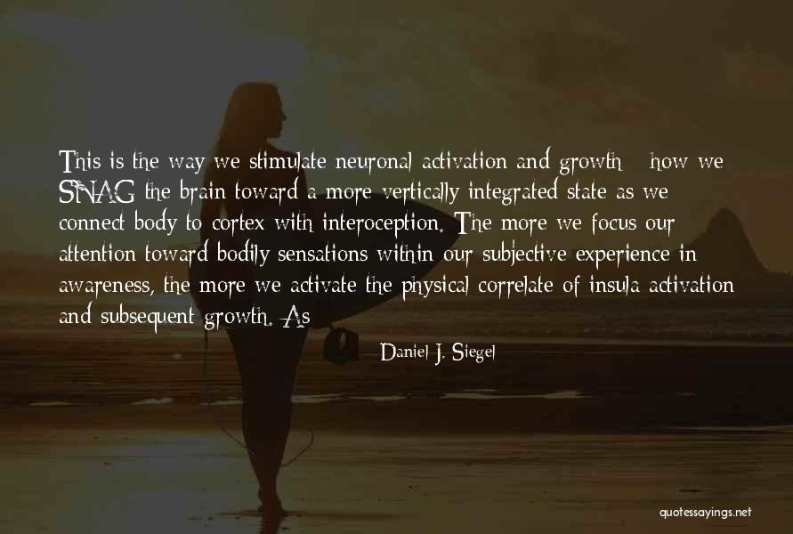 Awareness Of Focus Quotes By Daniel J. Siegel Awareness Of Focus Quotes By Daniel J. Siegel