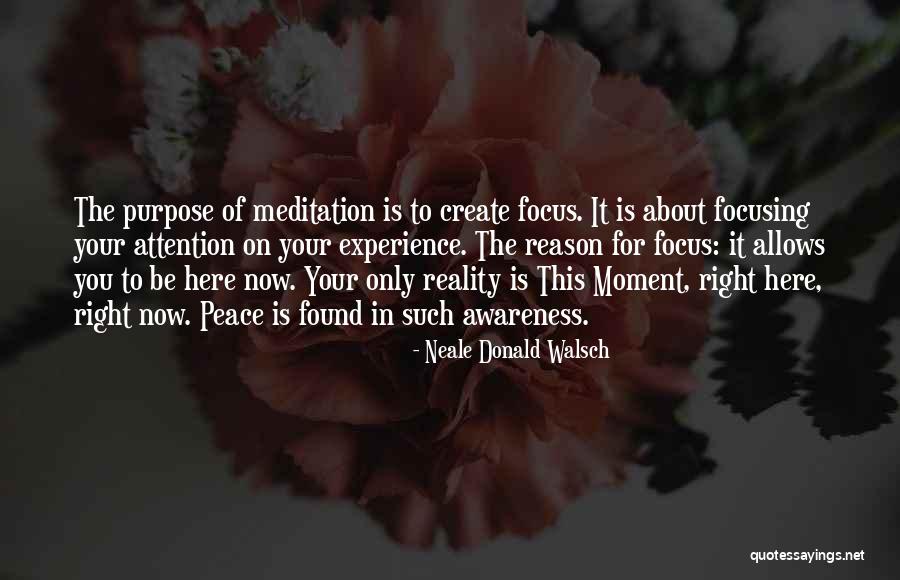 Awareness Of Focus Quotes By Neale Donald Walsch