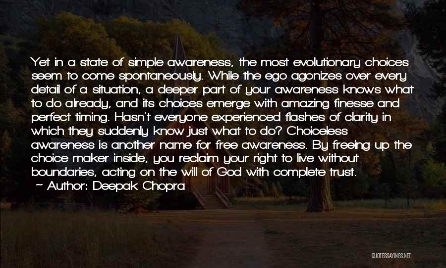 Awareness Of God Quotes By Deepak Chopra