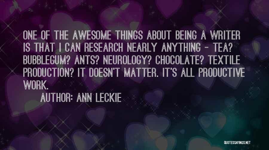 Awesome Being Quotes By Ann Leckie