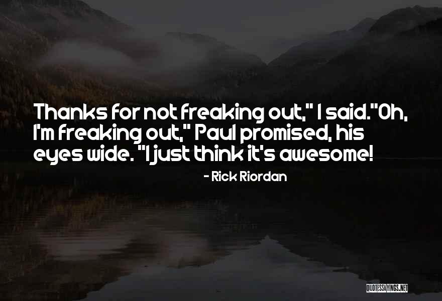 Awesome Eyes Quotes By Rick Riordan