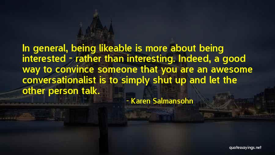 Awesome Person Quotes By Karen Salmansohn Awesome Person Quotes By Karen Salmansohn