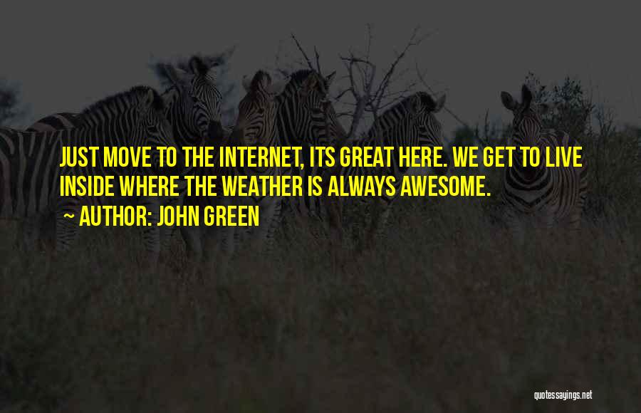 Awesome Weather Quotes By John Green