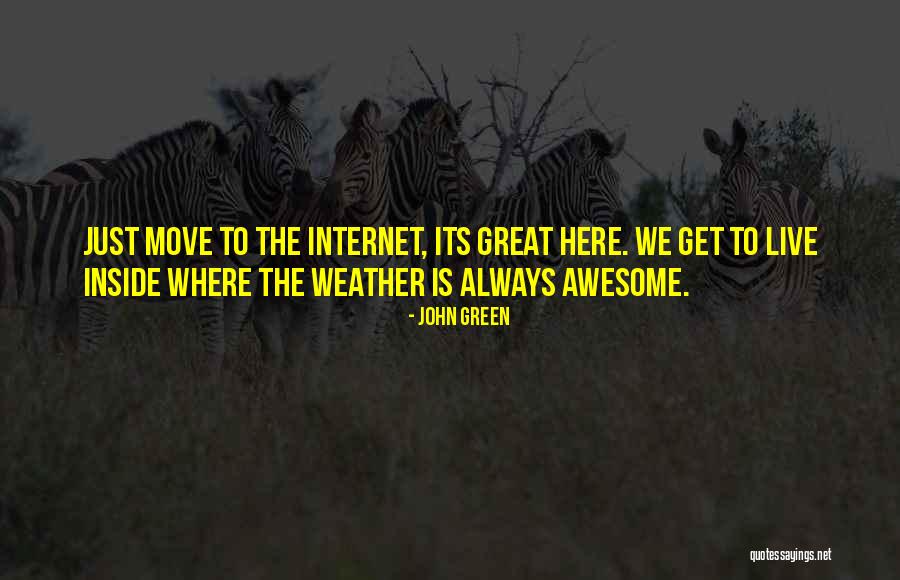 Awesome Weather Quotes By John Green