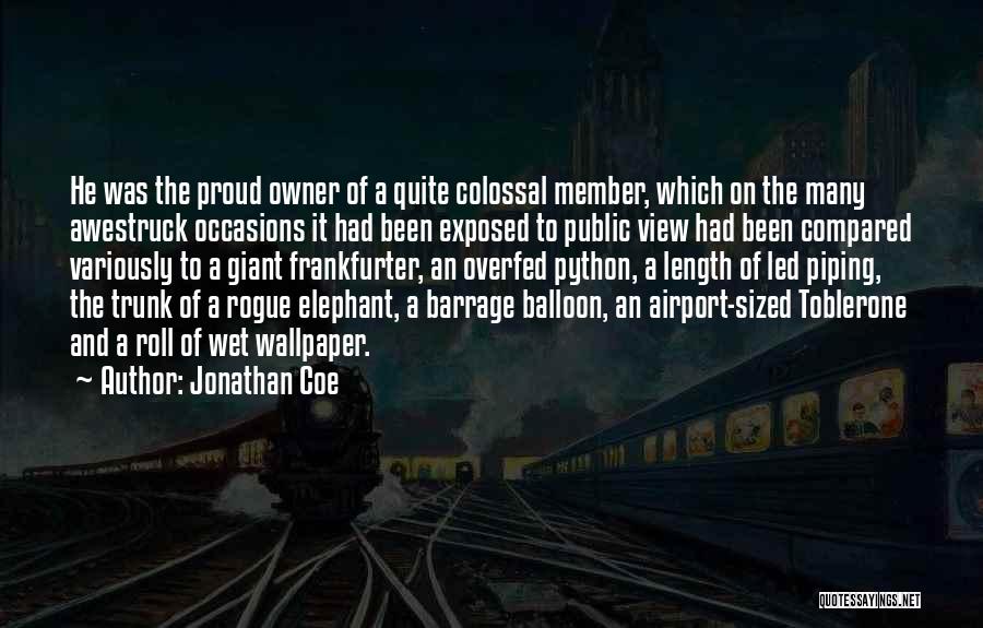 Awestruck Quotes By Jonathan Coe